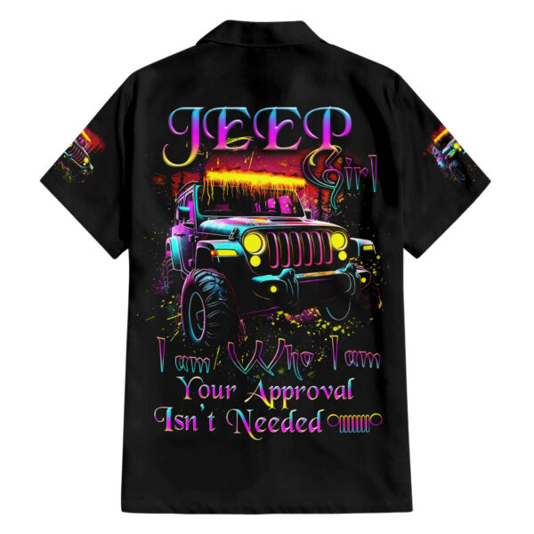 Glowing Jeep Hawaiian Shirt Jeep Girl Iam Who Iam Your Approval Isnt Needed 1.jpg