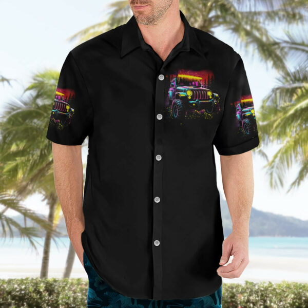 Glowing Jeep Hawaiian Shirt Jeep Girl Iam Who Iam Your Approval Isnt Needed 3.jpg