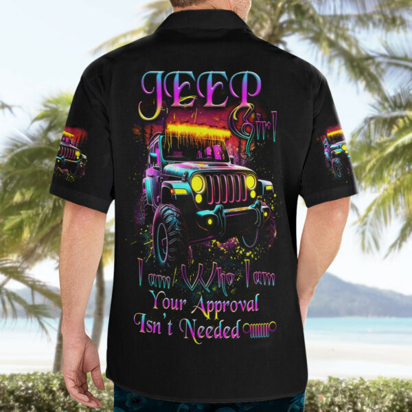 Glowing Jeep Hawaiian Shirt Jeep Girl Iam Who Iam Your Approval Isnt Needed 4.jpg