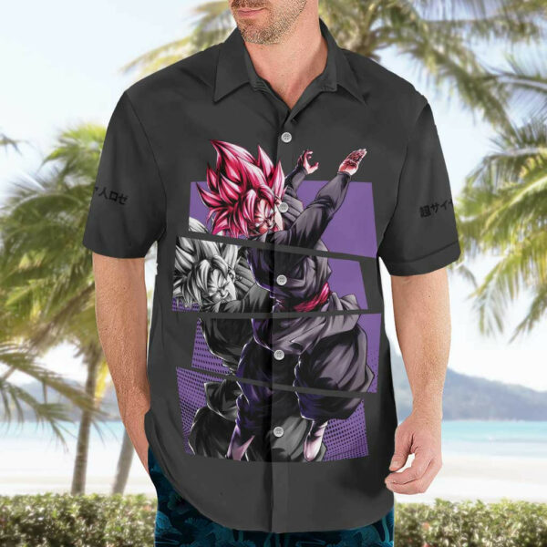 Goku Black Rose Dragon Ball Hawaiian Shirt Anime 3.jpg