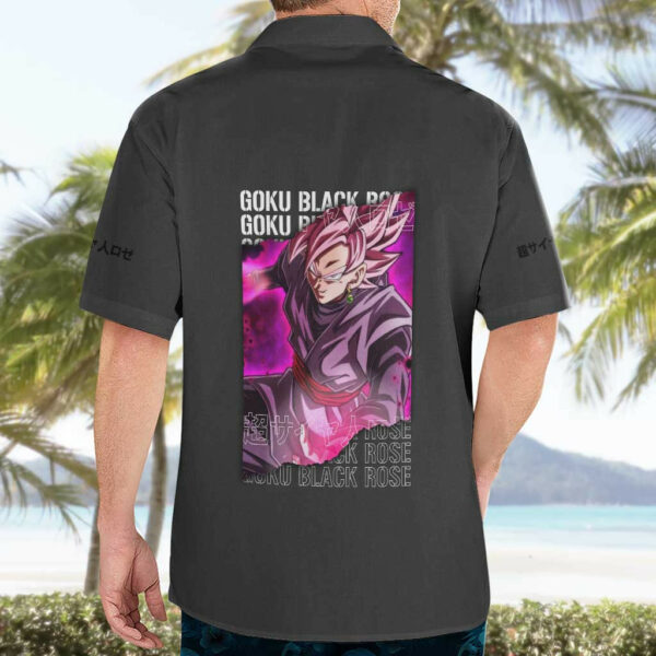Goku Black Rose Dragon Ball Hawaiian Shirt Anime 4.jpg