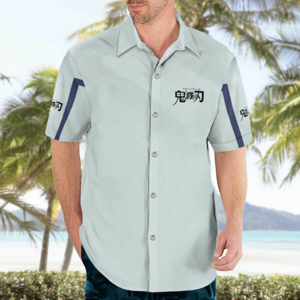 Hakuji Akaza Demon Slayer Hawaiian Shirt Anime 3.jpg