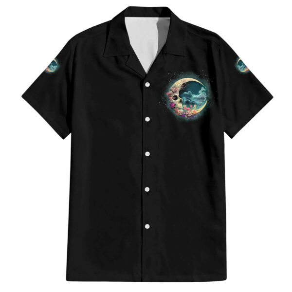 Hello Darkness My Old Friend Crescent Moon Skull Hawaiian Shirt 2.jpg