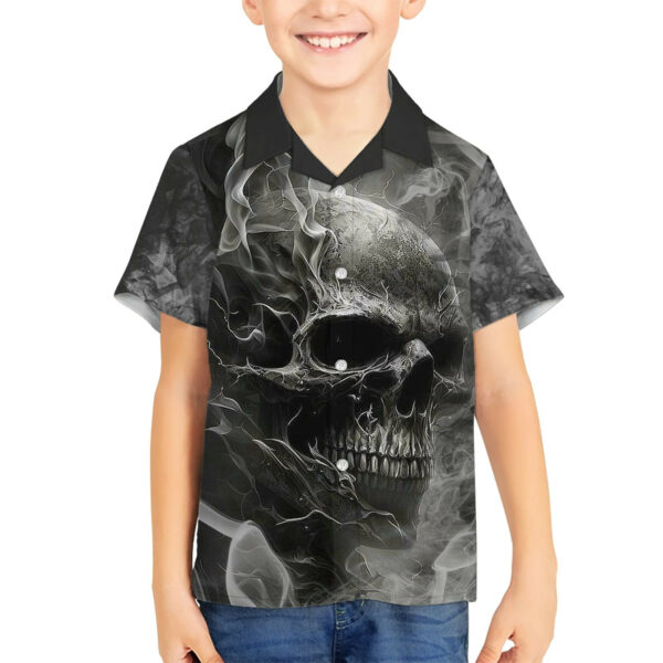 Hello Darkness My Old Friend Skull Hawaiian Shirt 5.jpg