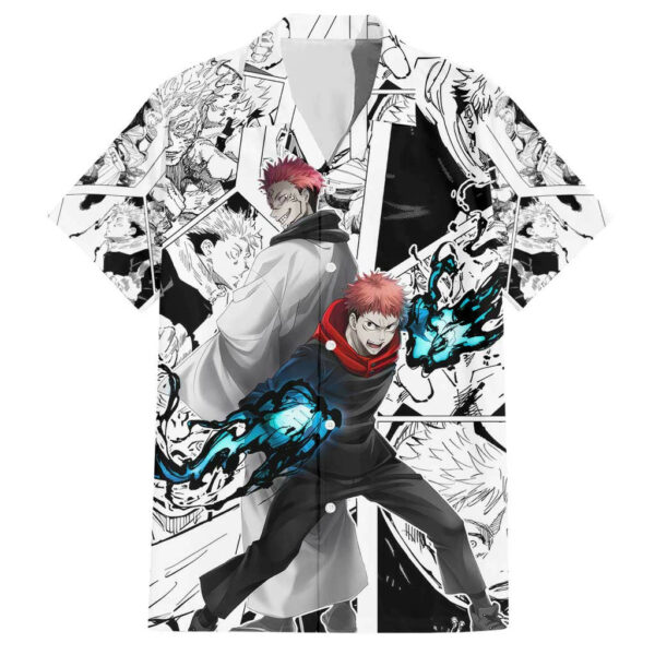 Itadori Yuji and Sukuna Jujutsu Kaisen Hawaiian Shirt Anime Japan 1.jpg
