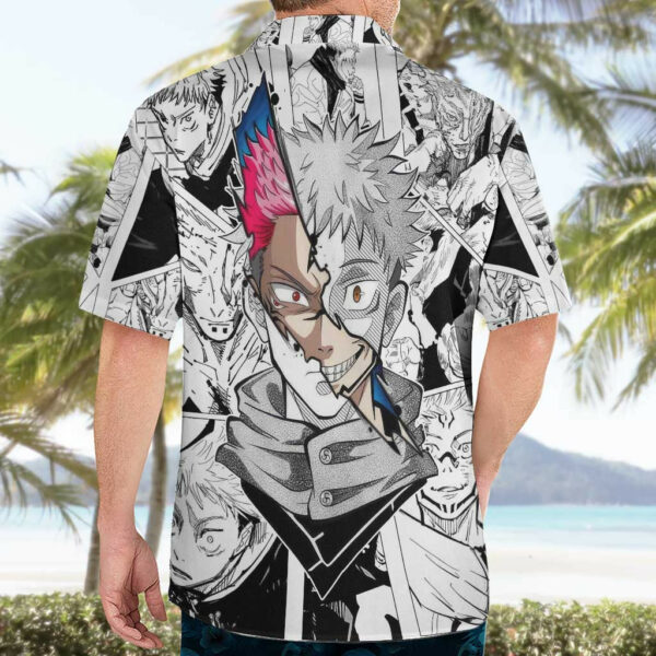 Itadori Yuji and Sukuna Jujutsu Kaisen Hawaiian Shirt Anime Japan 4.jpg