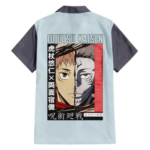 Itadori Yuuji x Ryomen Sukuna Jujutsu Kaisen Hawaiian Shirt Anime 2.jpg
