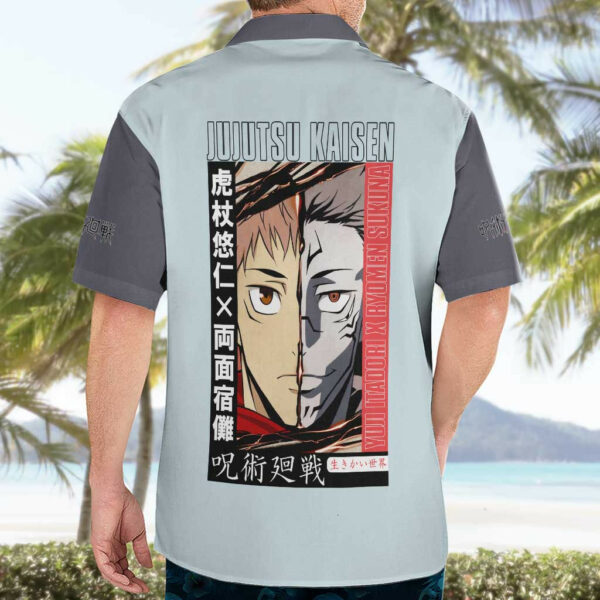 Itadori Yuuji x Ryomen Sukuna Jujutsu Kaisen Hawaiian Shirt Anime 4.jpg
