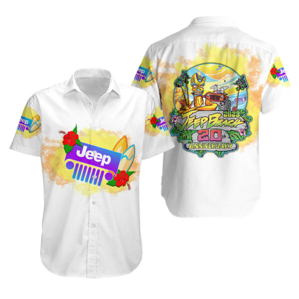 JEEP Beach Hawaiian Shirt Anniversary 20th 2023 White Style 1.jpg