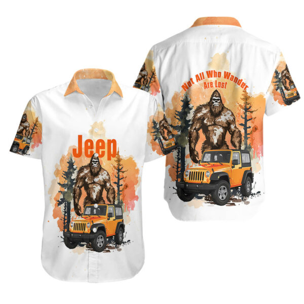 Jeep Bigfoot Hawaiian Shirt Not All Who Wander Are Lost 3.jpg
