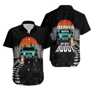 Jeep Clothing Jeeping With My Best Buddy Hawaiian Shirt 1.jpg