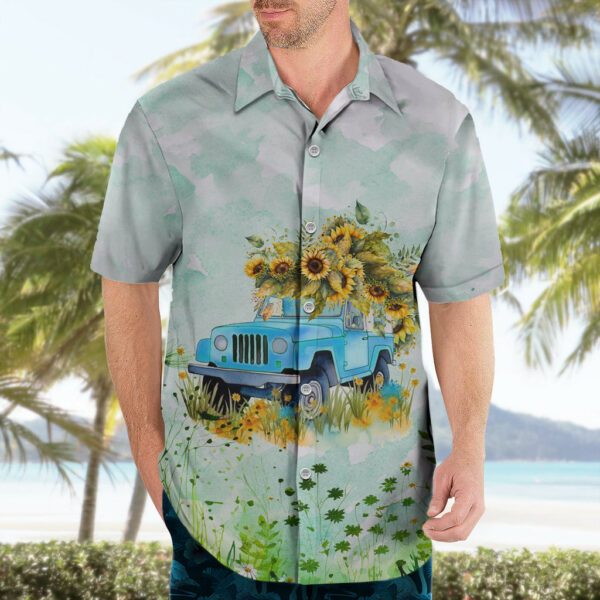 Jeep Girl Floral Sunflower Hawaiian Shirt 4.jpg