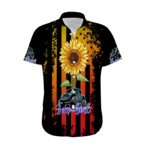 Jeep Girl Hawaiian Shirt Sunflowers Mix American Flag 1.jpg