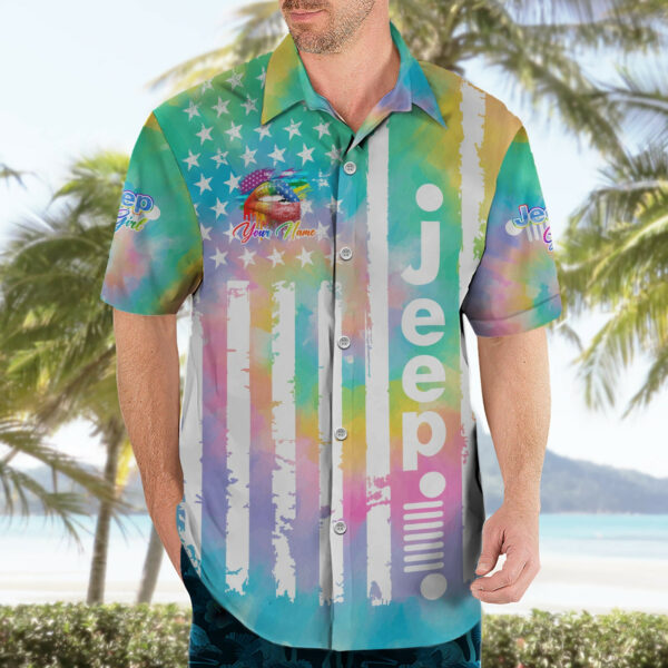 Jeep Girl Hawaiian Shirt Tie Dye American Flag Lips 3.jpg
