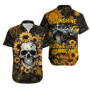 Jeep Girl Sunflower Sunshine With A Little Hurricane Hawaiian Shirt 1.jpg