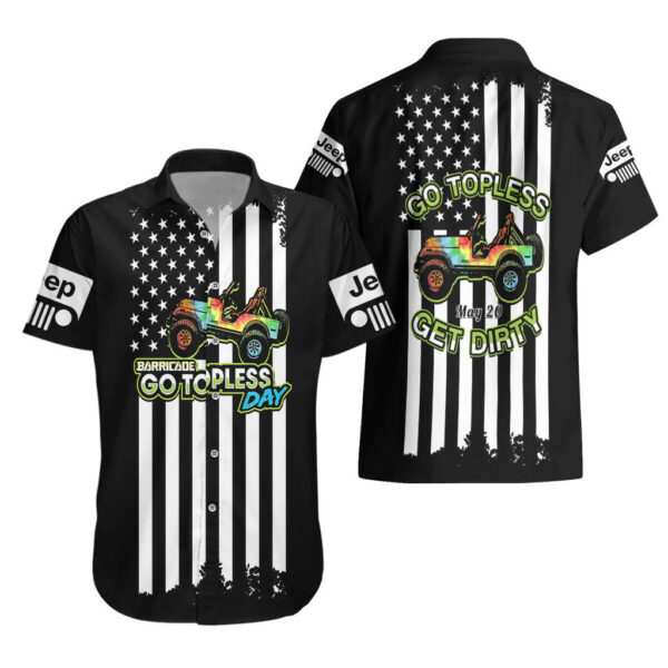 Jeep Go Topless Day 2023 Get Dirty Hawaiian Shirt Black Version 3.jpg