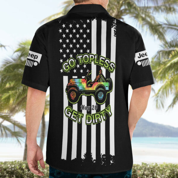 Jeep Go Topless Day 2023 Get Dirty Hawaiian Shirt Black Version 5.jpg