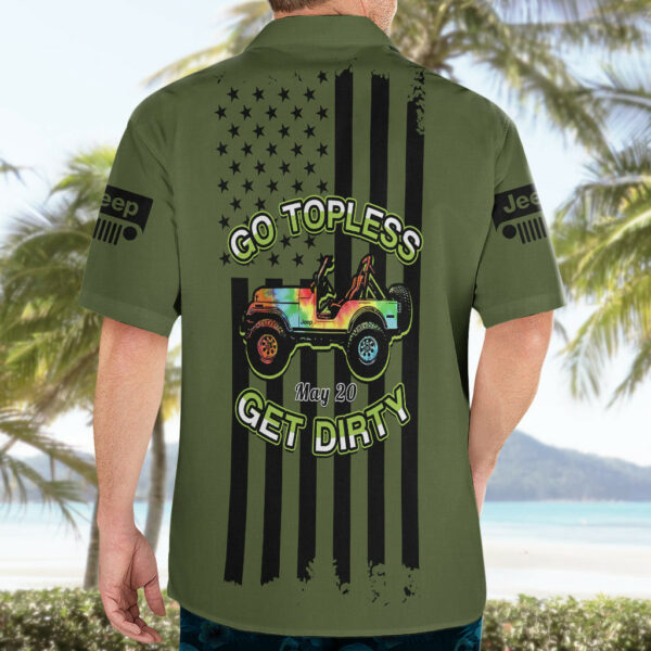Jeep Go Topless Day 2023 Get Dirty Hawaiian Shirt Green Version 5.jpg