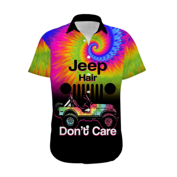 Jeep Hair Dont Care Hawaiian Shirt Tie Dye Black Gradient Version 2.jpg