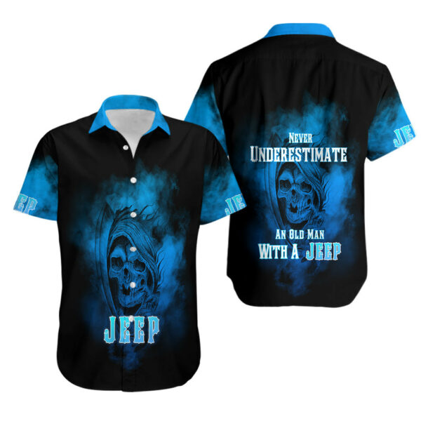Jeep Hawaiian Shirt Never Underestimate An Old Man With Jeep Blue 3.jpg