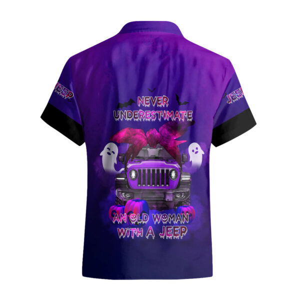 Jeep Hawaiian Shirt Never Underestimate An Old Woman With A Jeep 2.jpg