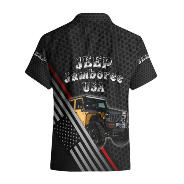 Jeep Jamboree USA Hawaiian Shirt Metallmesh Texture Mix American Flag 2.jpg