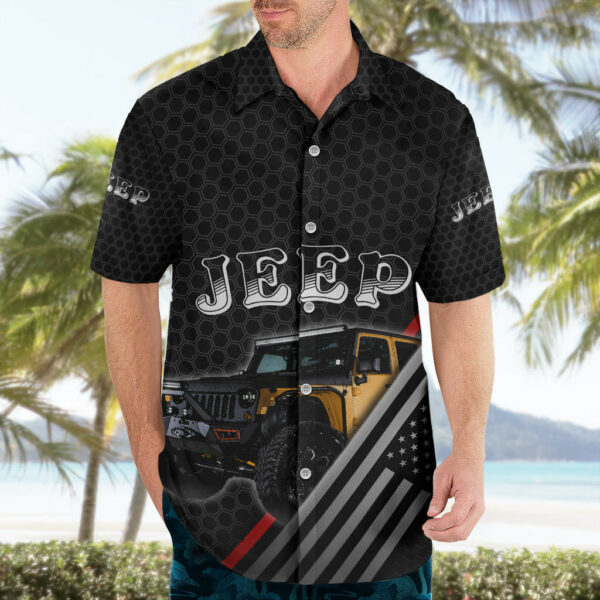 Jeep Jamboree USA Hawaiian Shirt Metallmesh Texture Mix American Flag 4.jpg