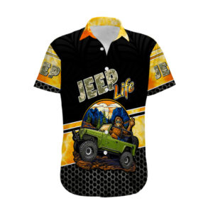 Jeep Life Hawaiian Shirt Sasquatch And Pine Forest 1.jpg
