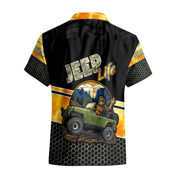 Jeep Life Hawaiian Shirt Sasquatch And Pine Forest 2.jpg