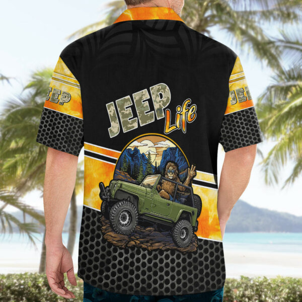 Jeep Life Hawaiian Shirt Sasquatch And Pine Forest 5.jpg