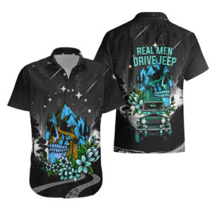 Jeep Skull Hawaiian Shirt Real Men Drive Jeep 1.jpg