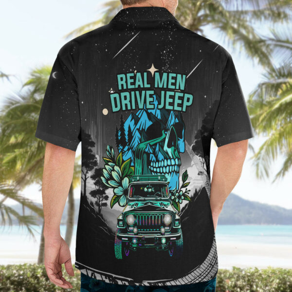 Jeep Skull Hawaiian Shirt Real Men Drive Jeep 5.jpg