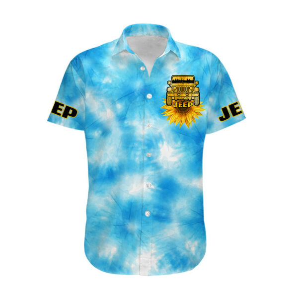 Jeep Sunflower Hawaiian Shirt Happiness Is Being A Jeep Girl Tie Dye Ver01 2.jpg