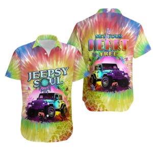 Jeepsy Soul Tie dye Hawaiian Shirt Set Your Heart Free 1.jpg