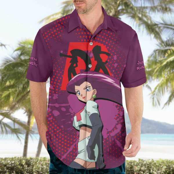 Jessie Musashi Pokemon Hawaiian Shirt Anime 3.jpg