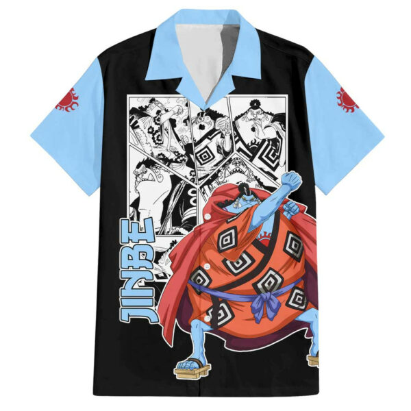 Jinbe One Piece Hawaiian Shirt Anime Mix Manga 1.jpg