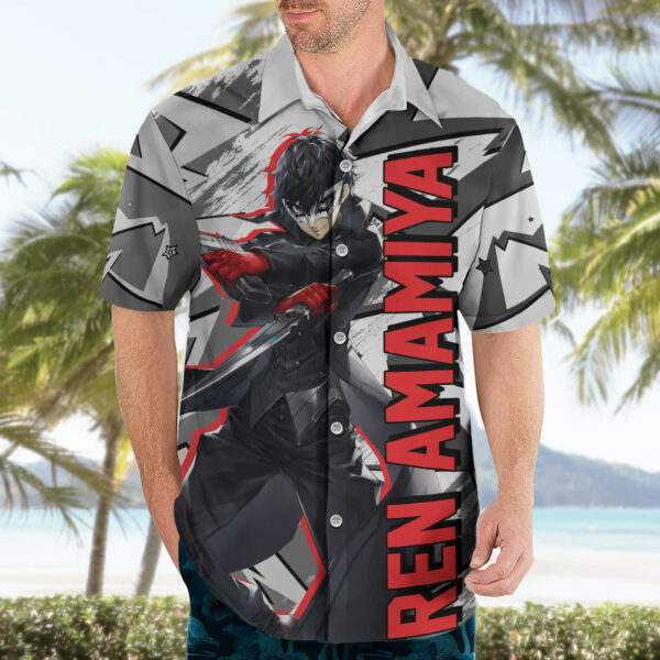 Joker Persona Hawaiian Shirt Anime Mix Polygon Cyber 3.jpg