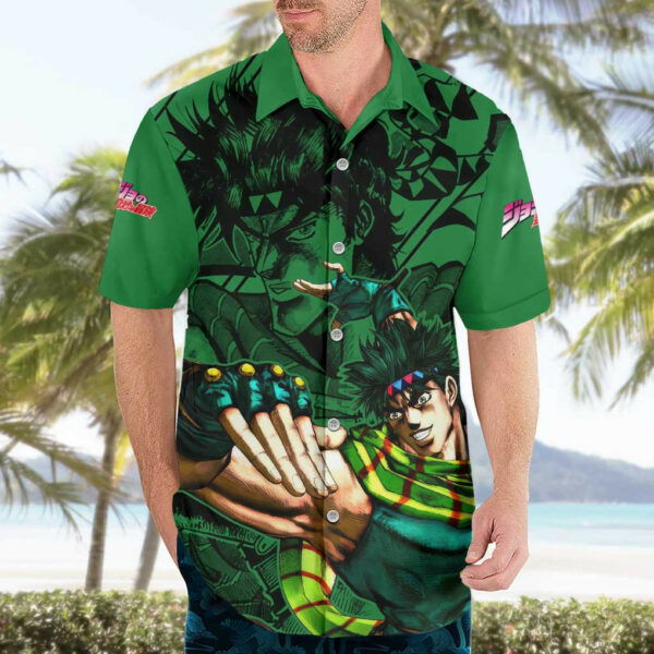 Joseph Joestar JoJos Bizarre Adventure Hawaiian Shirt Anime Mix Black Sketch 3.jpg