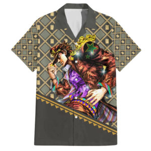 Jotaro Kujo JoJo no Kimyo na Boken Hawaiian Shirt Anime 1.jpg