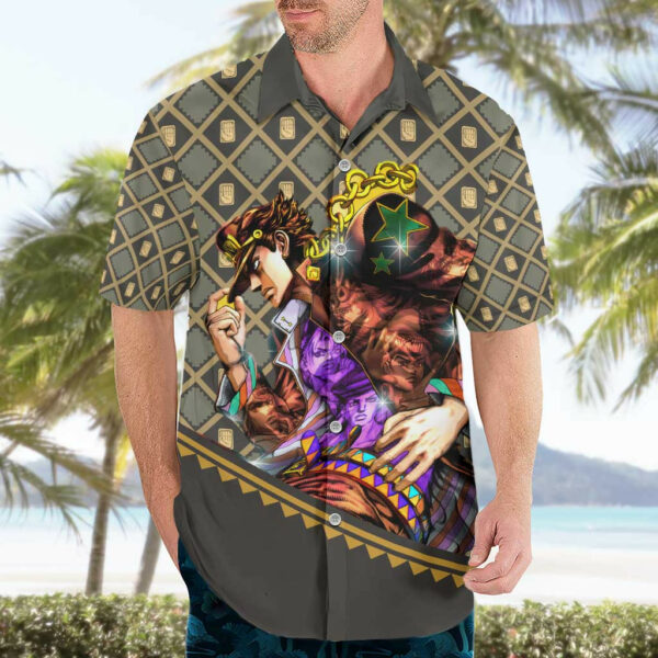 Jotaro Kujo JoJo no Kimyo na Boken Hawaiian Shirt Anime 3.jpg