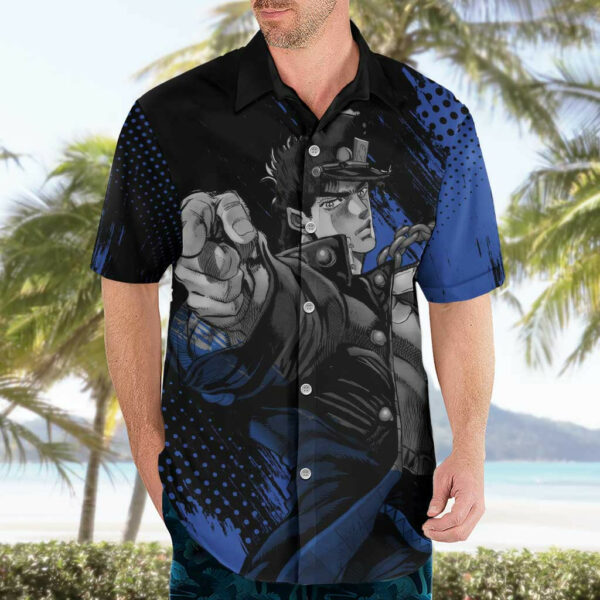 Jotaro Kujo JoJos Bizarre Adventure Hawaiian Shirt Anime 3.jpg