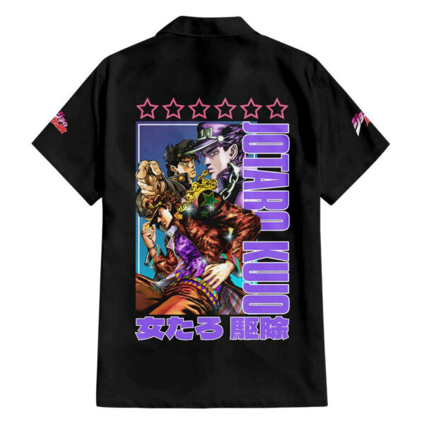 Jotaro Kujo Jojos Six Star Bizarre Adventure Hawaiian Shirt Anime 2.jpg