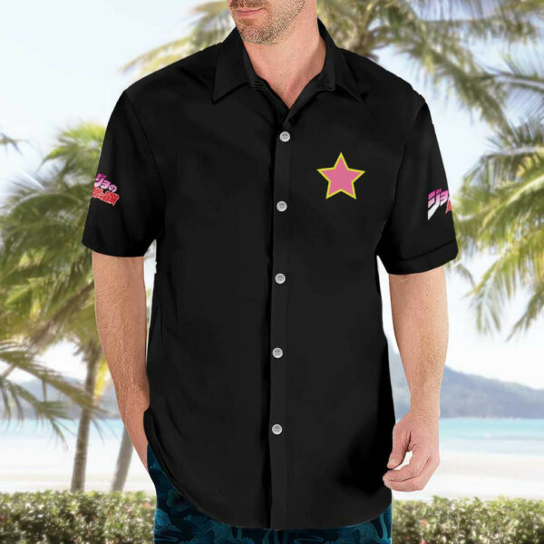 Jotaro Kujo Jojos Six Star Bizarre Adventure Hawaiian Shirt Anime 3.jpg