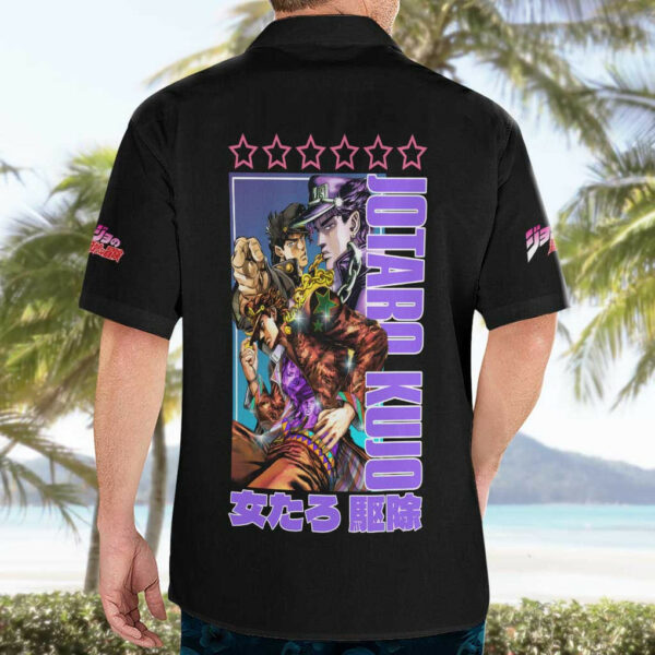 Jotaro Kujo Jojos Six Star Bizarre Adventure Hawaiian Shirt Anime 4.jpg