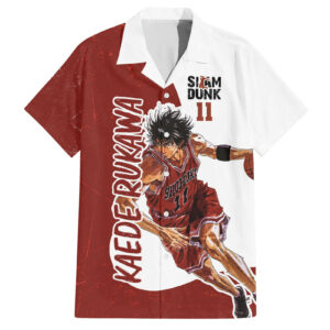 Kaede Rukawa Slam Dunk Number 11 Hawaiian Shirt Anime Mix Manga 1.jpg