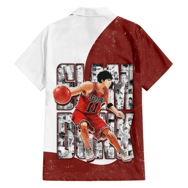 Kaede Rukawa Slam Dunk Number 11 Hawaiian Shirt Anime Mix Manga 2.jpg