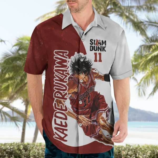 Kaede Rukawa Slam Dunk Number 11 Hawaiian Shirt Anime Mix Manga 3.jpg
