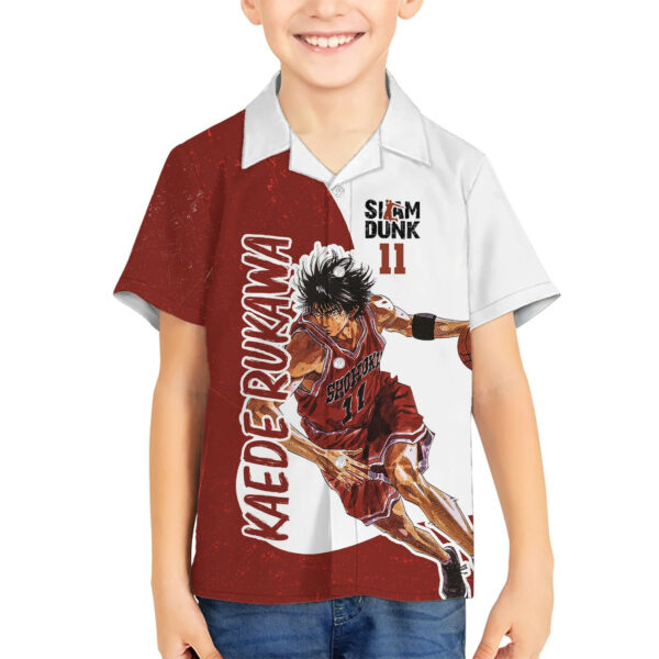 Kaede Rukawa Slam Dunk Number 11 Hawaiian Shirt Anime Mix Manga 5.jpg