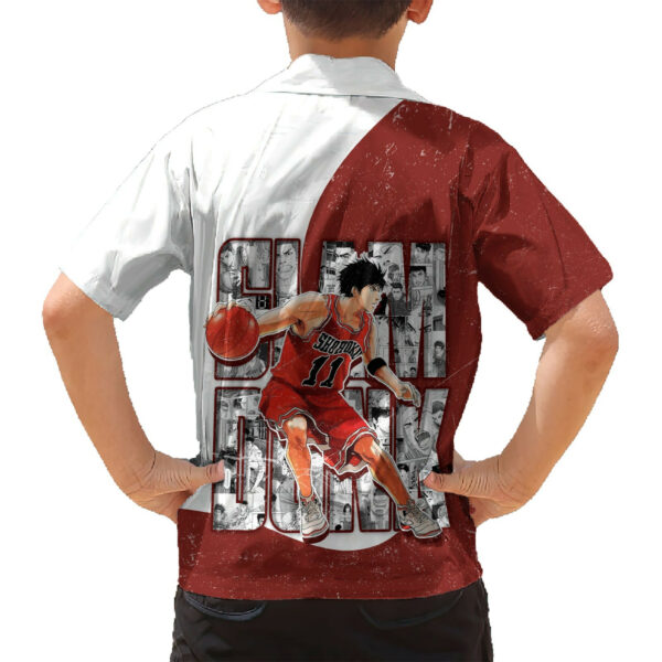 Kaede Rukawa Slam Dunk Number 11 Hawaiian Shirt Anime Mix Manga 6.jpg