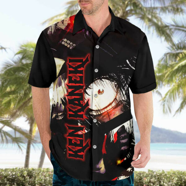 Kaneki Ken Tokyo Ghoul Grunge Hawaiian Shirt Anime 3.jpg